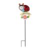 Metal Thermometer Garden Stake - Ladybug