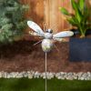 Mixed Pattern Metal Bee Garden Stake - 38 inches