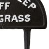 Please Keep Off the Grass Metal Garden Stake