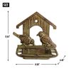 Wall-Mounted House Design Cast Iron Bird Feeder