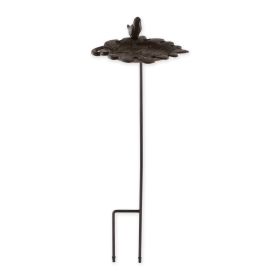 Cast Iron Leaf Bird Bath on Stake