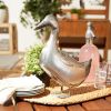 Galvanized Metal Duck Garden Figurine