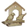 Wall-Mounted House Design Cast Iron Bird Feeder