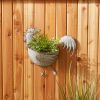 Galvanized Metal Wall Planter - Rooster