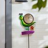 Metal Thermometer Garden Stake - Snail