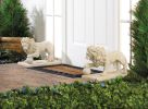 Regal Lion Garden Statue Set