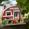 Wood Vintage Trailer Bird House