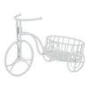 White Metal Tricycle Plant Display