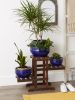 Ocean Blue Ceramic Planter Set