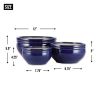 Ocean Blue Ceramic Planter Set