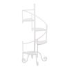 Iron Spiral Staircase Plant Stand - White