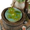 Solar Light-Up Rotating Frog Garden Decor