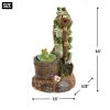 Solar Light-Up Rotating Frog Garden Decor