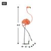 Walking Flamingo Metal Garden Decor