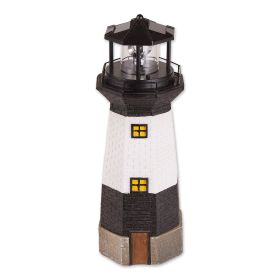 Solar Lighthouse Garden Decor with Rotating Light