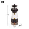 Solar Lighthouse Garden Decor with Rotating Light