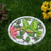 Green Hummingbird Cement Garden Stepping Stone