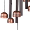 Bronze Wind Chimes with Stars and Bells - 34 inches