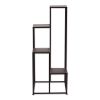 Four-Tier Modern Black Metal Plant Stand or Display Unit