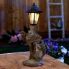 Friendly Squirrels Welcome Solar Garden Light