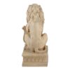 Lion with Shield Garden Statue - Ivory