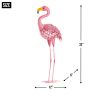 Solar Lighted Flamingo Yard Art - Standing