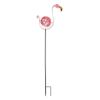 Twirling Metal Pink Flamingo Garden Stake