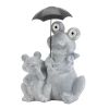 Frogs with Umbrella Solar Garden Light