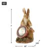 Mom and Baby Bunny Solar Garden Light