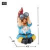 Gnome with Binoculars Solar Garden Light