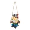 Gnome with Binoculars Hanging Solar Garden Light