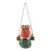 Gnome with Binoculars Hanging Solar Garden Light