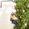 Gnome with Binoculars Hanging Solar Garden Light