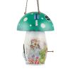 Whimsical Green Mushroom Birdhouse