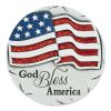 Sparkly God Bless America Cement Garden Stepping Stone