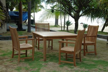 Chicago 5 Pieces Outdoor Square Dining Set