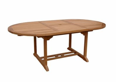 Bahama 71" Oval Extension Table Extra Thick Wood