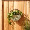 Half-Circle Galvanized Metal Wall Planter