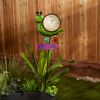 Metal Thermometer Garden Stake - Snail