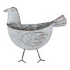 Galvanized Metal Wall Planter - Bird