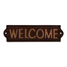 Cast Iron Welcome Sign