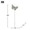 Mixed Pattern Metal Butterfly Garden Stake - 35 inches