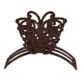 Cast Iron Butterfly Design Hose Caddy