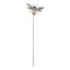 Mixed Pattern Metal Bee Garden Stake - 38 inches