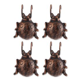 Ladybug Cast Iron Planter Pot Hanger Set