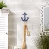 Blue Cast Iron Anchor Wall Hook