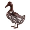 Open Geometric Frame Metal Duck Sculpture