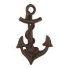 Cast Iron Anchor Wall Hooks - Set of 2