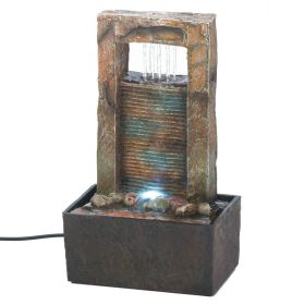 Lighted Architectural Tabletop Fountain