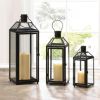 Classic Metal Candle Lantern - 16.5 inches